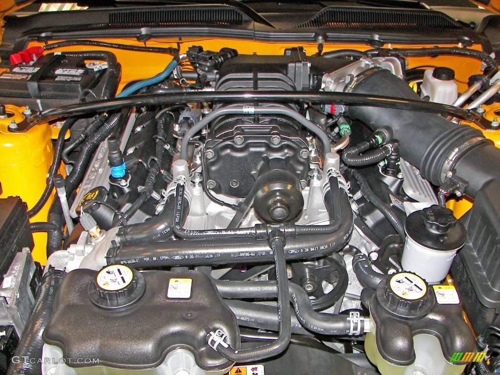 2009 Ford Mustang Shelby GT500 Coupe 5.4 Liter Supercharged DOHC 32-Valve V8 Engine Photo #3925795