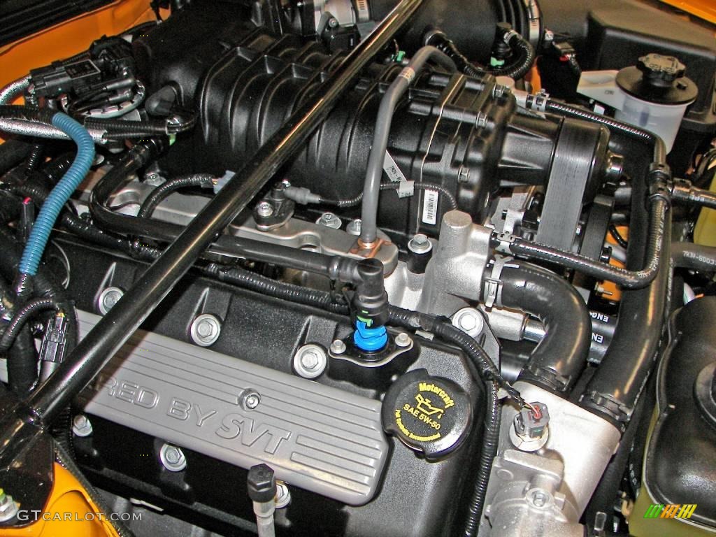 2009 Ford Mustang Shelby GT500 Coupe 5.4 Liter Supercharged DOHC 32-Valve V8 Engine Photo #3925800