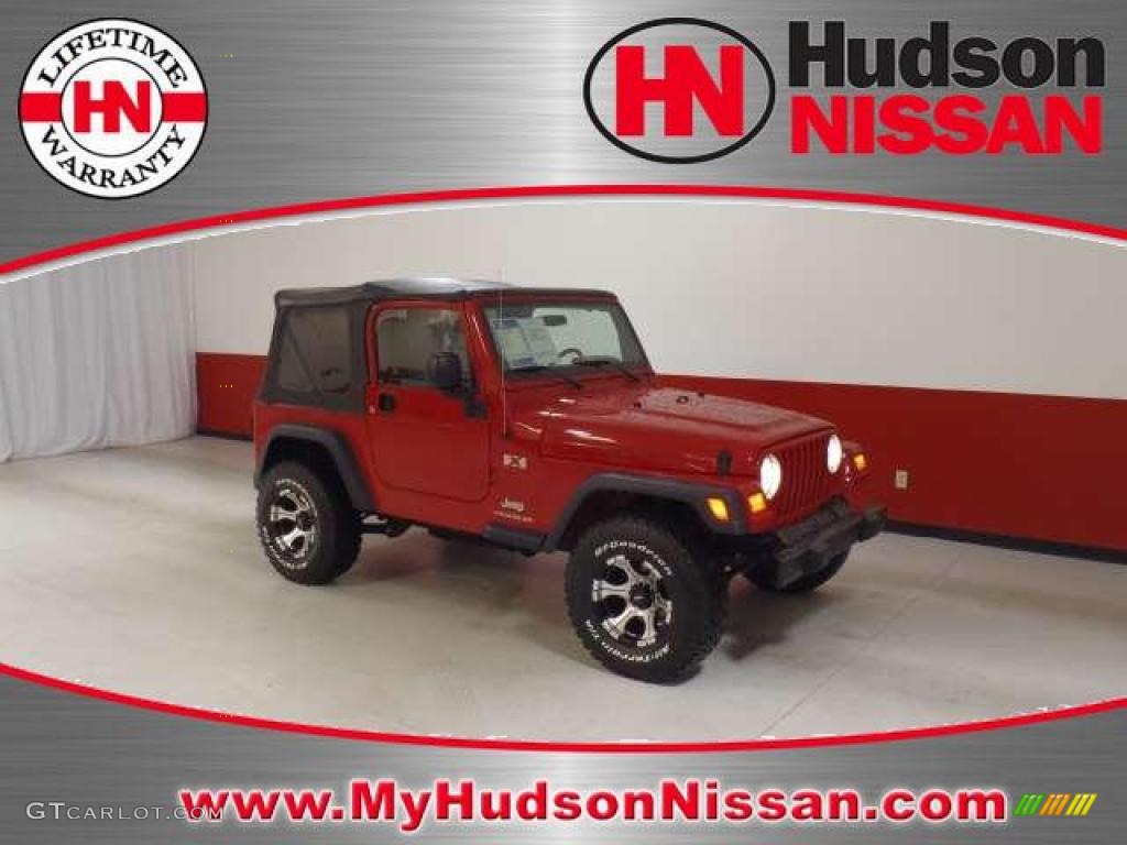 2006 Wrangler X 4x4 - Flame Red / Dark Slate Gray photo #1