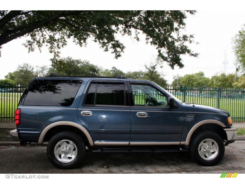 1998 Expedition Eddie Bauer 4x4 - Medium Wedgewood Blue Metallic / Medium Prairie Tan photo #11