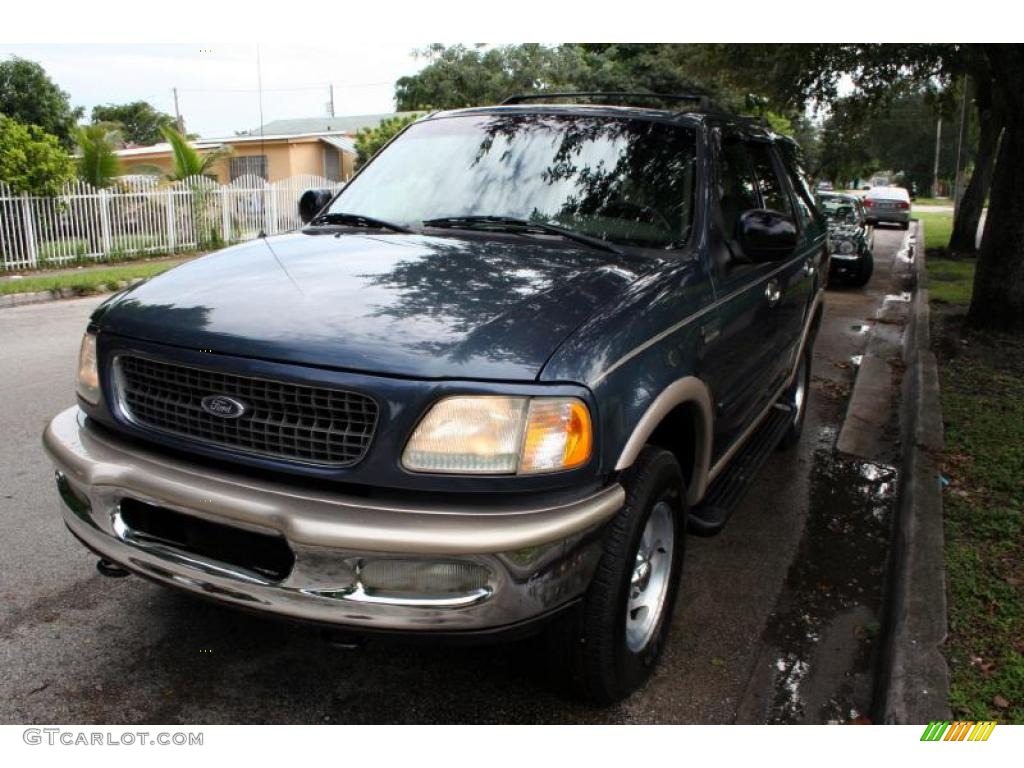 1998 Expedition Eddie Bauer 4x4 - Medium Wedgewood Blue Metallic / Medium Prairie Tan photo #18