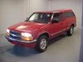 2001 Victory Red Chevrolet S10 LS Extended Cab 4x4  photo #3