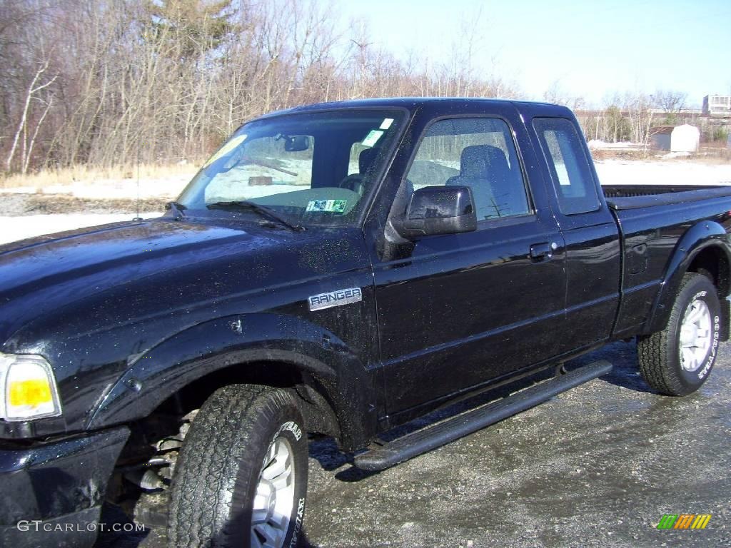 2007 Ranger Sport SuperCab 4x4 - Black / Medium Dark Flint photo #2