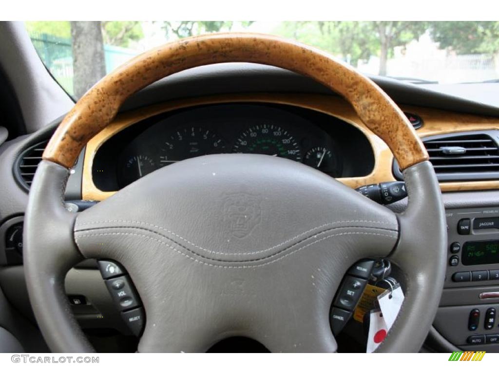 2000 Jaguar S-Type 4.0 Almond Steering Wheel Photo #39264083