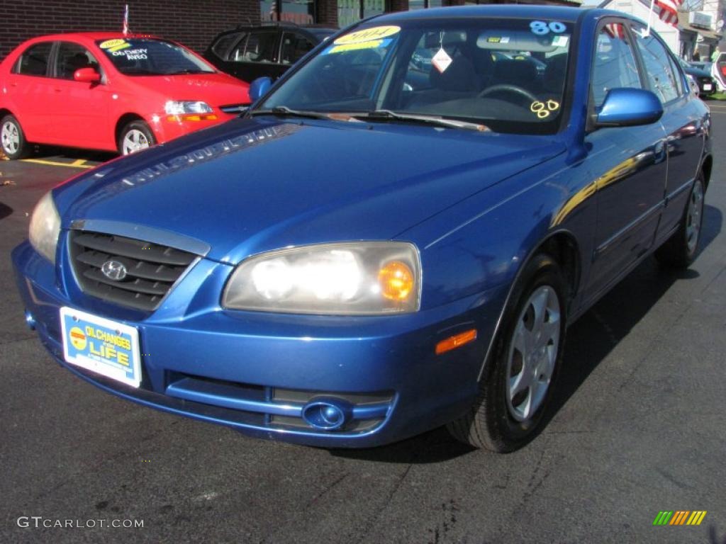 2004 Elantra GLS Sedan - Tidal Wave Blue / Gray photo #1