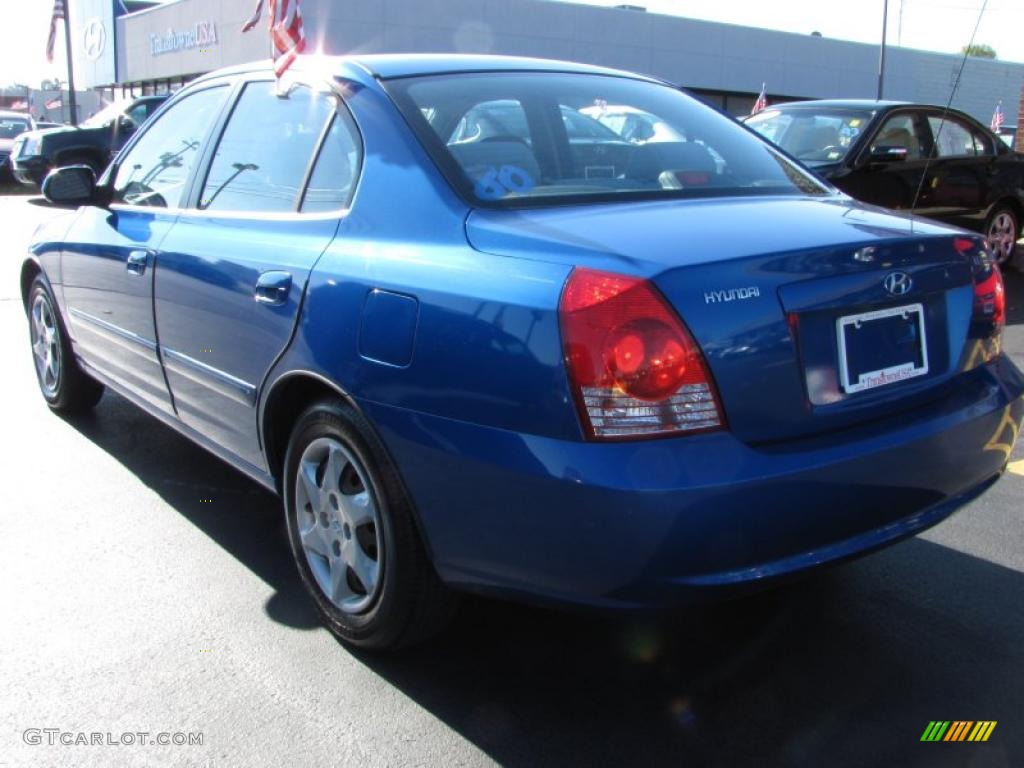 2004 Elantra GLS Sedan - Tidal Wave Blue / Gray photo #2