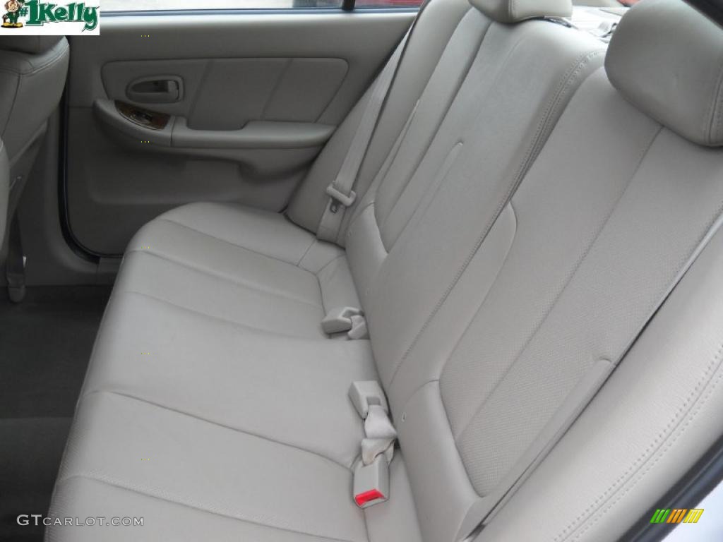 2006 Elantra Limited Sedan - Nordic White / Gray photo #13