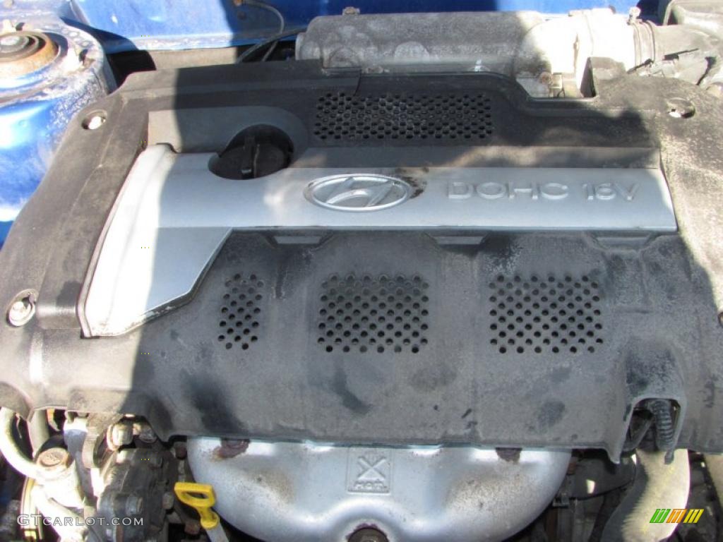 2004 Elantra GLS Sedan - Tidal Wave Blue / Gray photo #15
