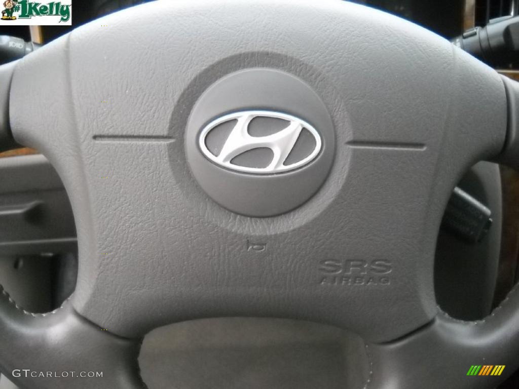 2006 Elantra Limited Sedan - Nordic White / Gray photo #19