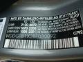 2008 Mercedes-Benz C 300 4Matic Sport Info Tag