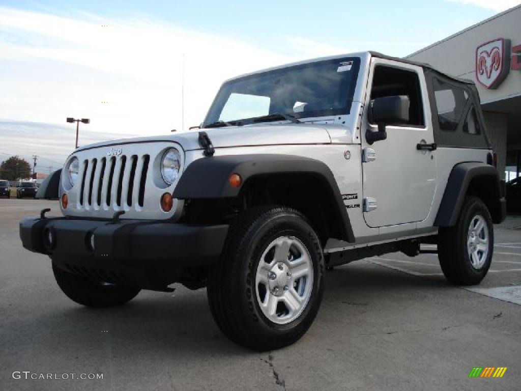 2011 Wrangler Sport 4x4 - Bright Silver Metallic / Black photo #7