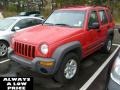 2004 Flame Red Jeep Liberty Sport 4x4  photo #3