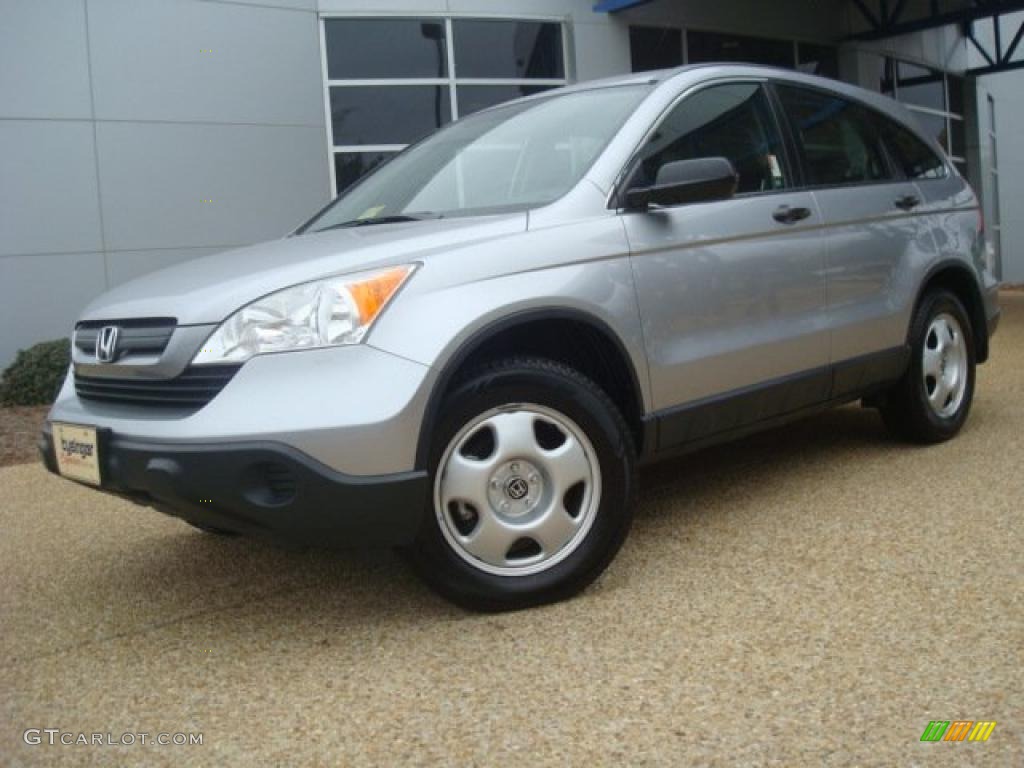 2007 CR-V LX 4WD - Whistler Silver Metallic / Gray photo #2