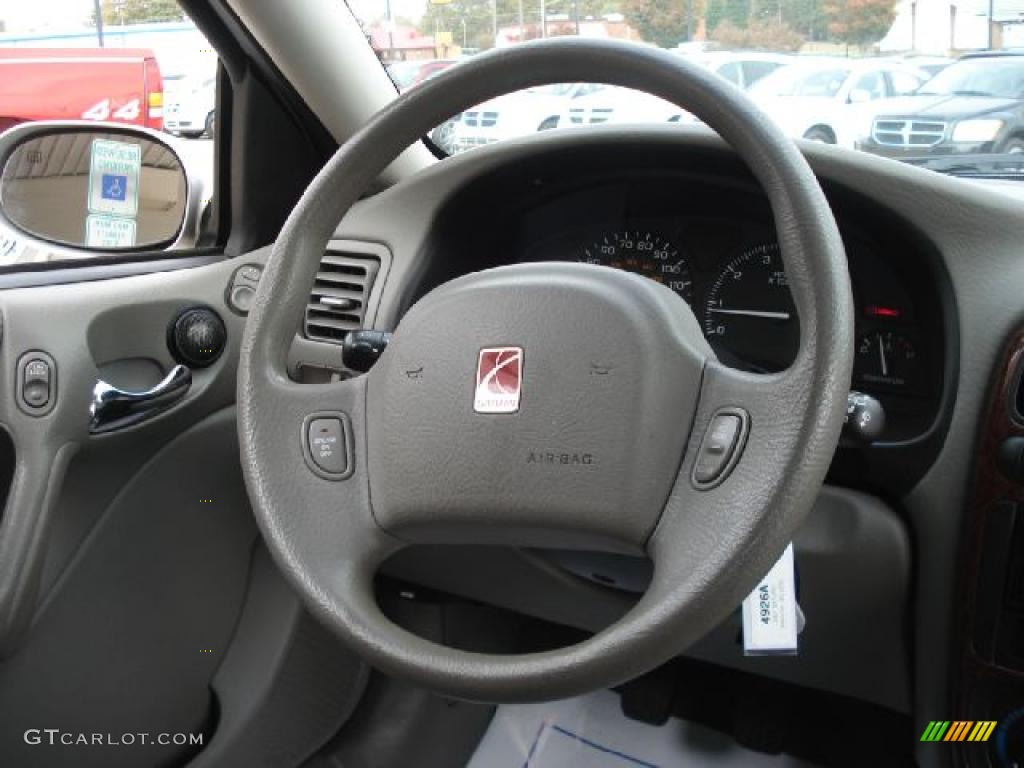 2001 Saturn L Series LW200 Wagon Gray Steering Wheel Photo #39268651