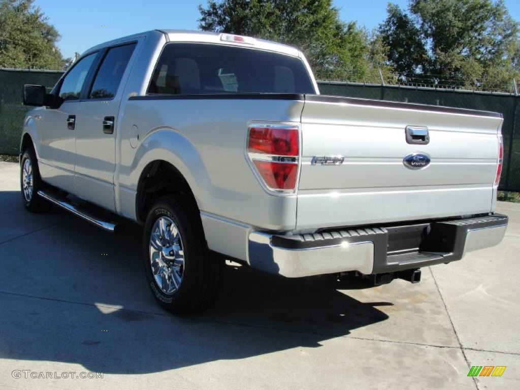 2010 F150 XLT SuperCrew - Ingot Silver Metallic / Medium Stone photo #5