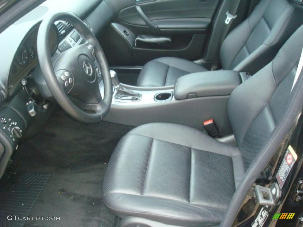 Black Interior 2005 Mercedes-Benz C 230 Kompressor Sedan Photo #39269299