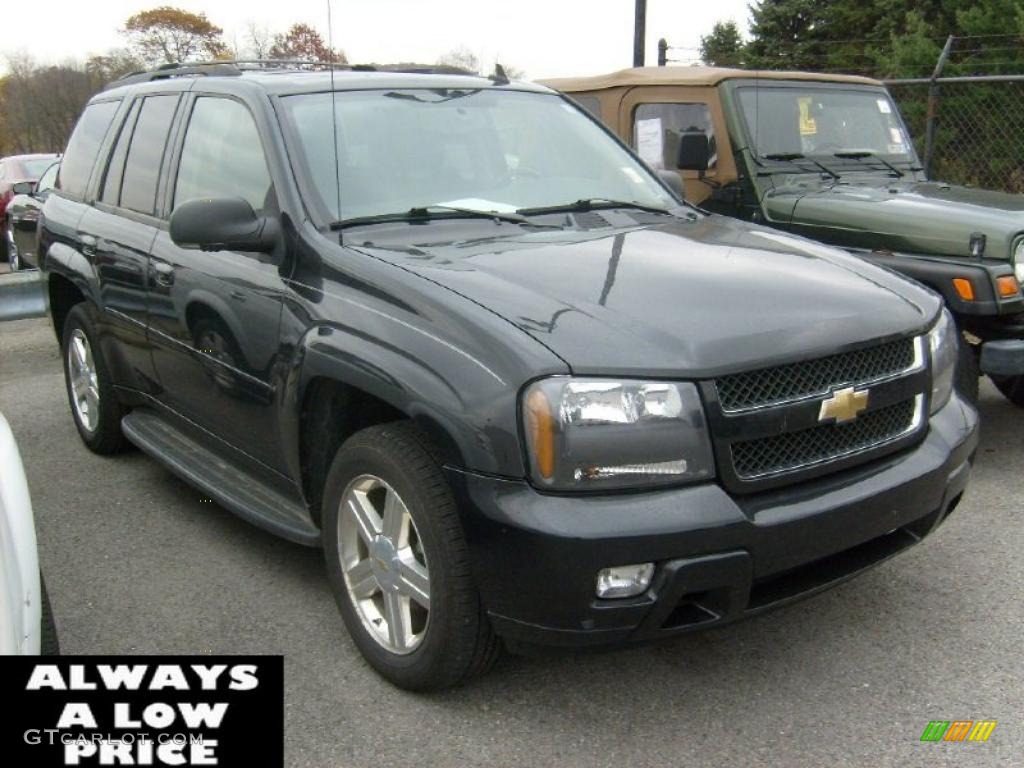 2008 TrailBlazer LT 4x4 - Black Granite Metallic / Ebony photo #1