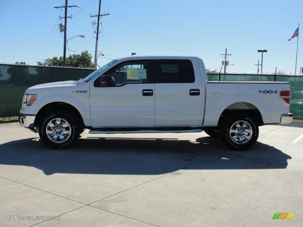 2010 F150 XLT SuperCrew 4x4 - Oxford White / Medium Stone photo #6