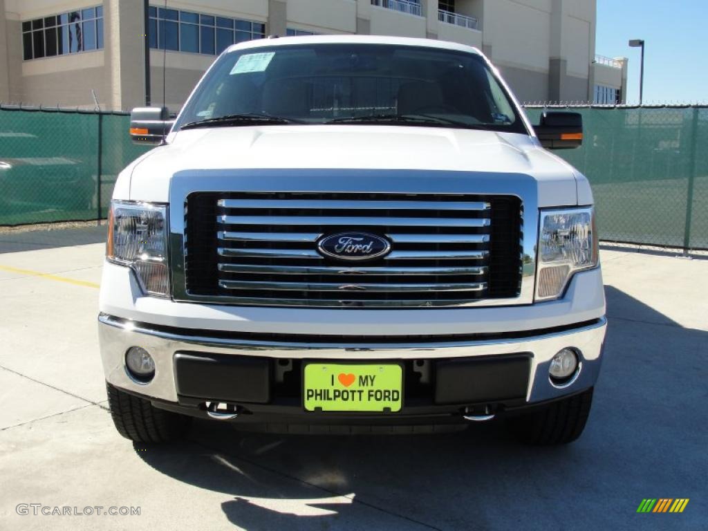 2010 F150 XLT SuperCrew 4x4 - Oxford White / Medium Stone photo #8