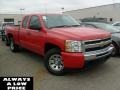 2010 Victory Red Chevrolet Silverado 1500 LT Extended Cab 4x4  photo #1