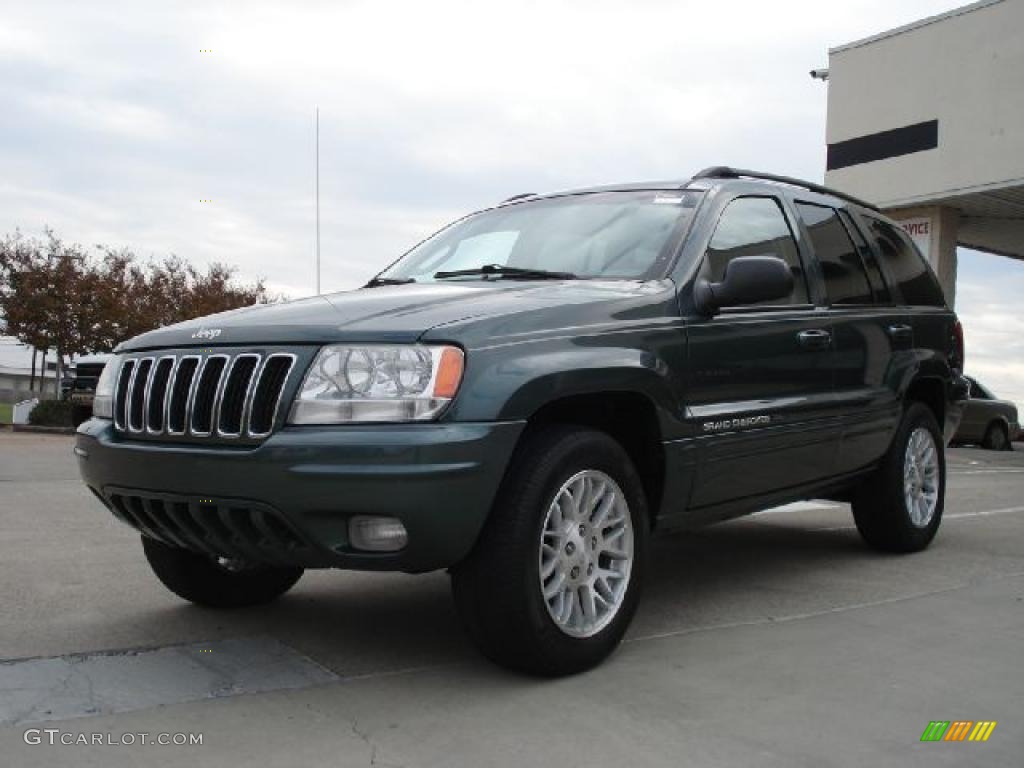 Onyx Green Pearlcoat 2003 Jeep Grand Cherokee Limited 4x4 Exterior Photo #39272255