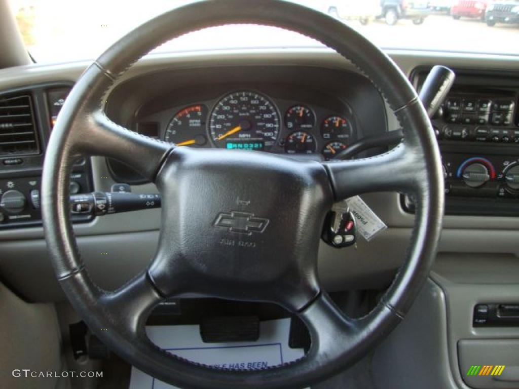 2001 Chevrolet Silverado 2500HD LS Crew Cab 4x4 Tan Steering Wheel Photo #39273531
