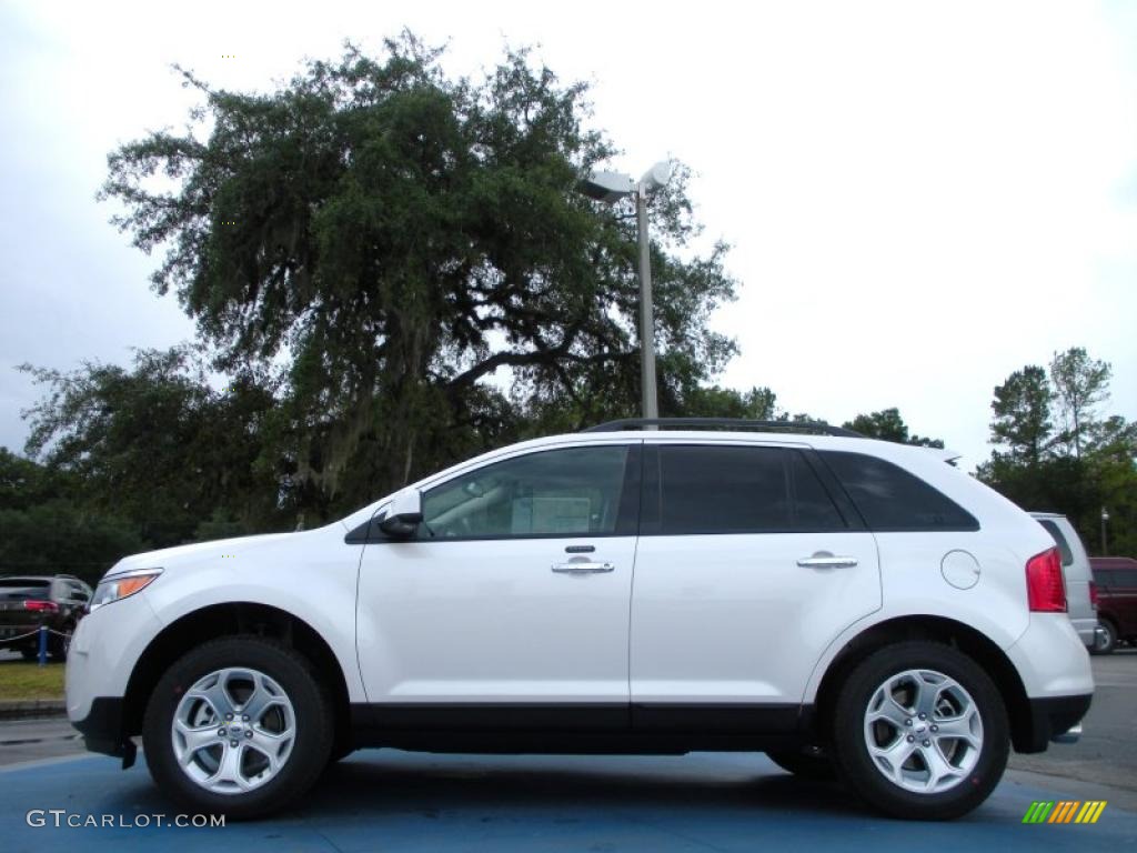 White Platinum Tri-Coat 2011 Ford Edge SEL Exterior Photo #39273639