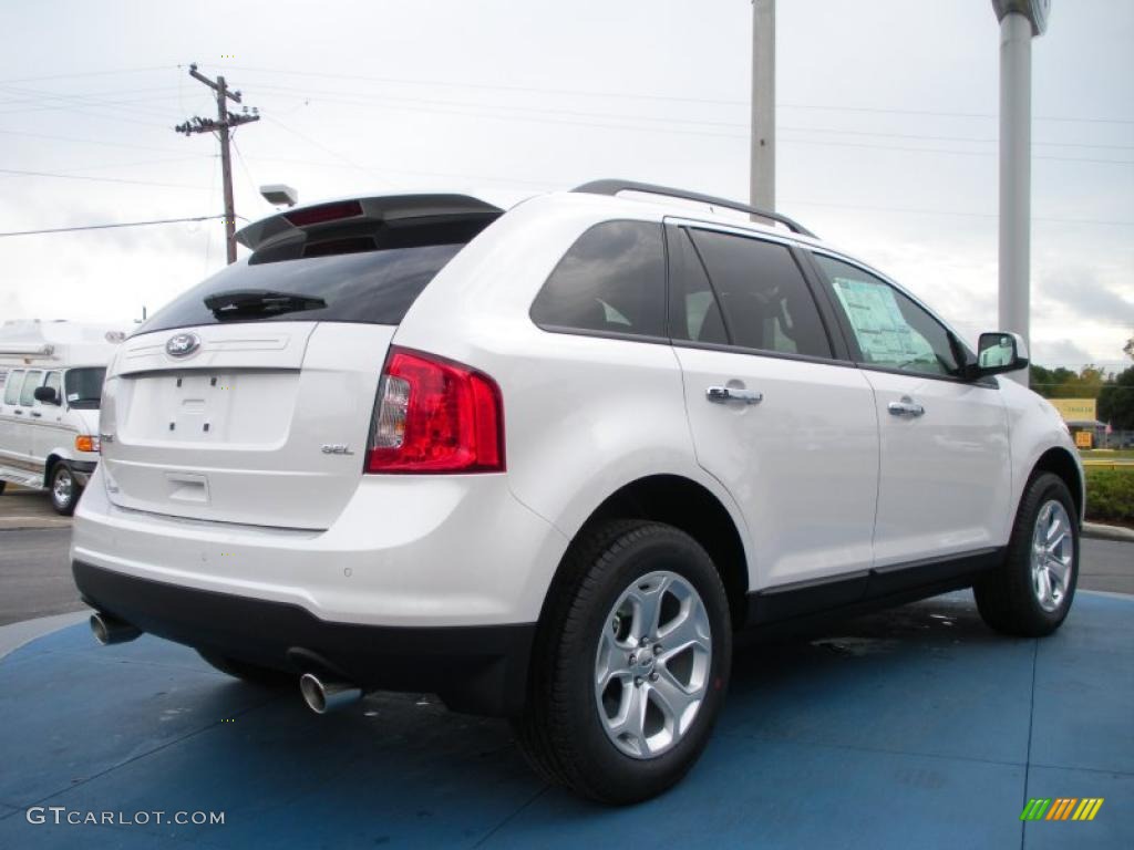 White Platinum Tri-Coat 2011 Ford Edge SEL Exterior Photo #39273655