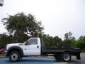 2011 Oxford White Ford F450 Super Duty XL Regular Cab Chassis Flat Bed  photo #2