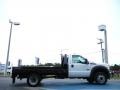 Oxford White - F450 Super Duty XL Regular Cab Chassis Flat Bed Photo No. 6