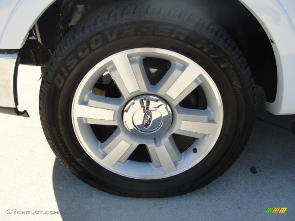 2006 F150 Lariat SuperCrew - Oxford White / Black photo #14
