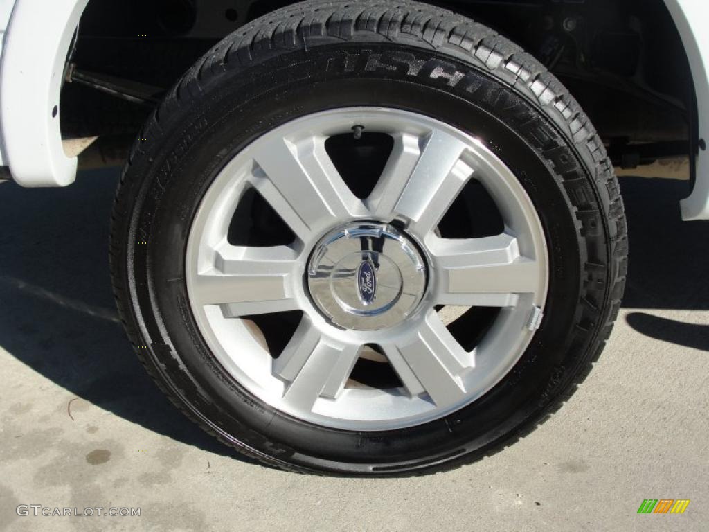 2006 F150 Lariat SuperCrew - Oxford White / Black photo #16