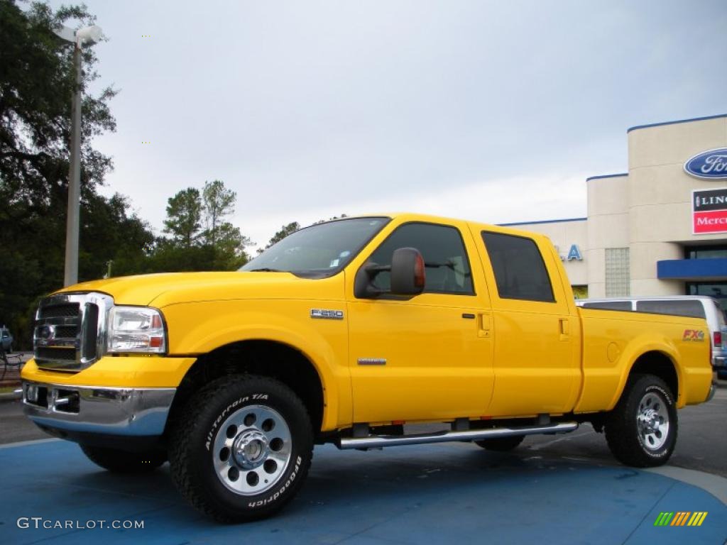 Screaming Yellow Ford F250 Super Duty