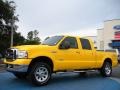 Screaming Yellow 2005 Ford F250 Super Duty FX4 Crew Cab 4x4 Exterior