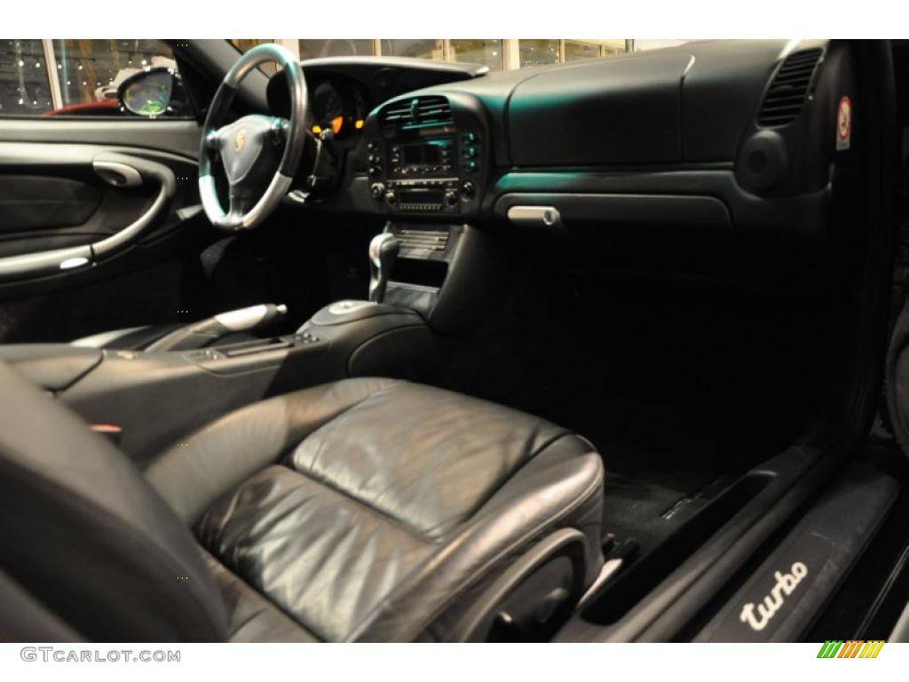 Black Interior 2003 Porsche 911 Turbo Coupe Photo #39275371