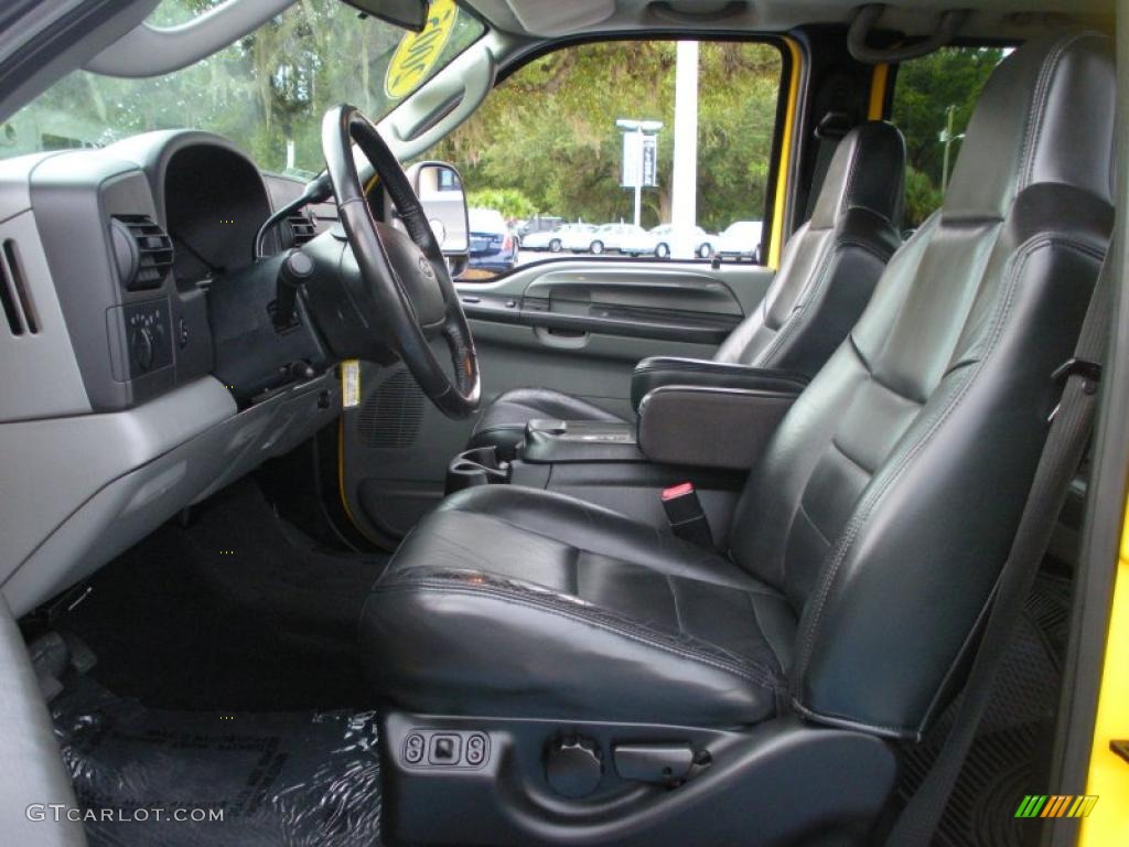 Black Interior 2005 Ford F250 Super Duty FX4 Crew Cab 4x4 Photo #39275539