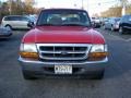 2000 Bright Red Ford Ranger XL SuperCab  photo #2