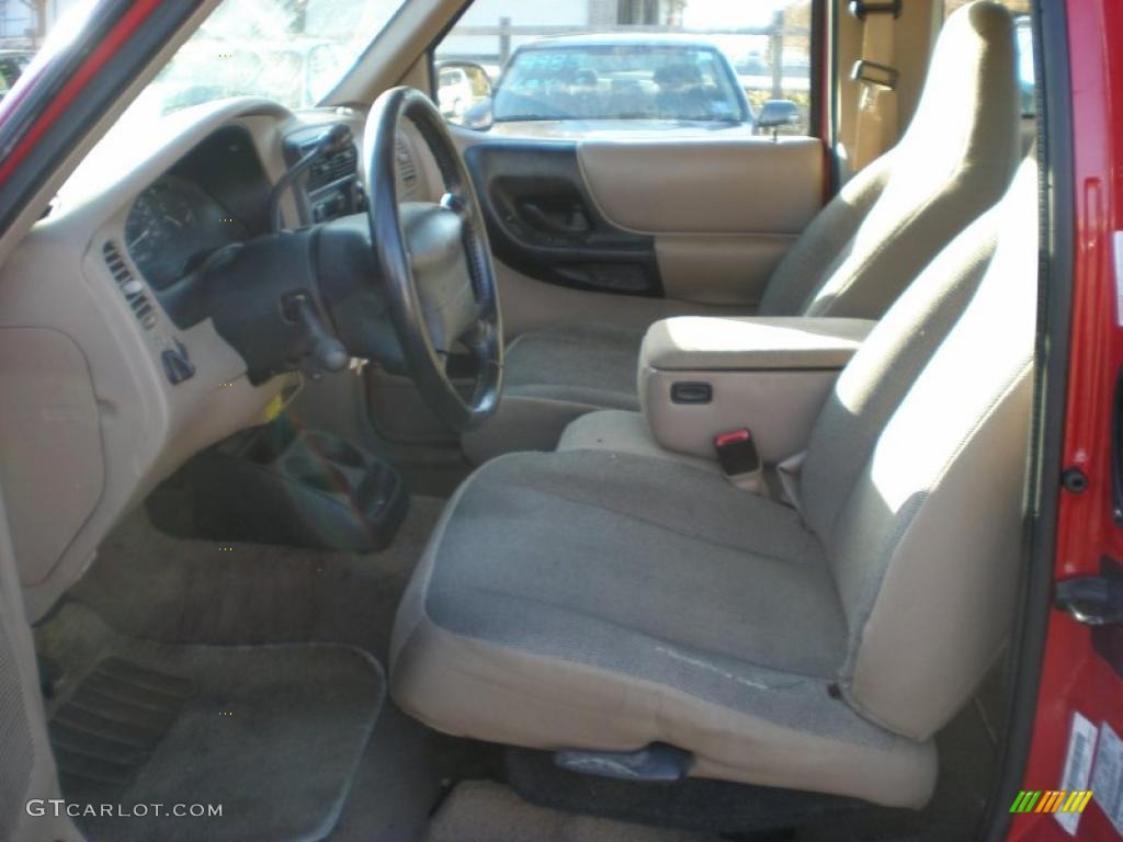 Medium Prairie Tan Interior 2000 Ford Ranger XL SuperCab Photo #39275671