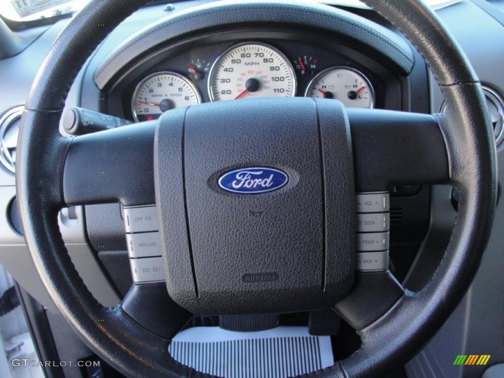 2006 F150 Lariat SuperCrew - Oxford White / Black photo #41