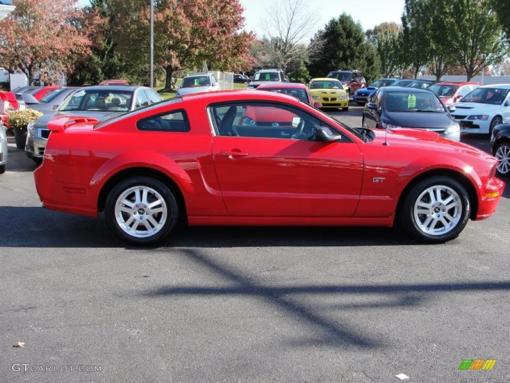 2008 Mustang GT Premium Coupe - Torch Red / Dark Charcoal photo #13