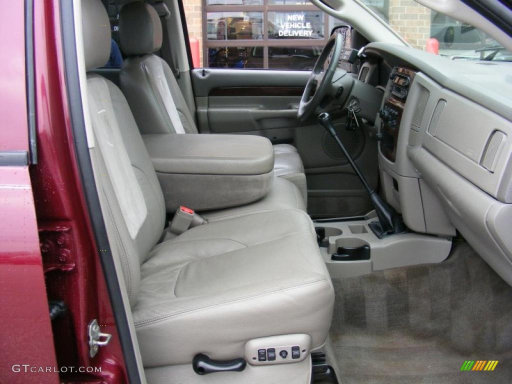 Taupe Interior 2003 Dodge Ram 2500 Laramie Quad Cab 4x4
