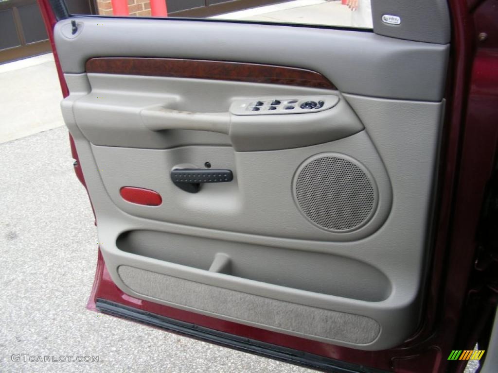 2003 Dodge Ram 2500 Laramie Quad Cab 4x4 Taupe Door Panel Photo #39277639