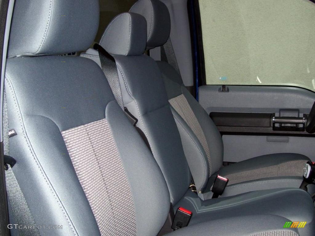 Steel Gray Interior 2011 Ford F250 Super Duty XLT Regular Cab 4x4 Photo #39277831