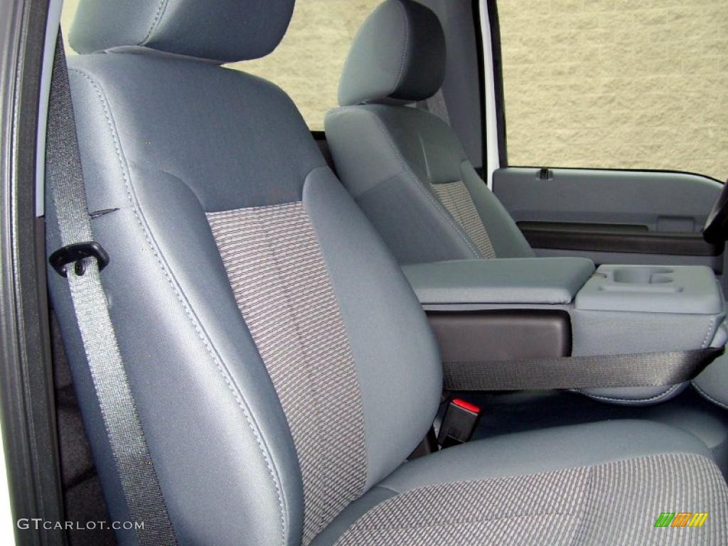 Steel Interior 2011 Ford F350 Super Duty XL Regular Cab 4x4 Photo #39278163