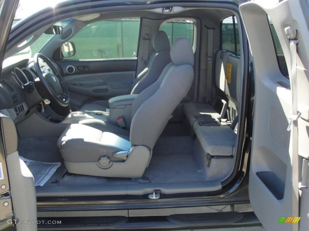 Graphite Gray Interior 2007 Toyota Tacoma V6 PreRunner TRD Access Cab Photo #39278951