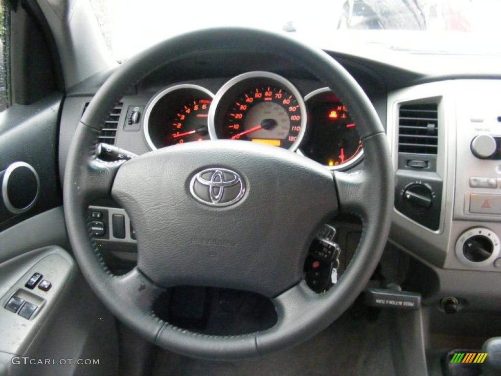 2007 Toyota Tacoma Access Cab 4x4 Graphite Gray Steering Wheel Photo #39278995
