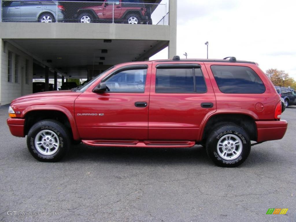 1999 Durango SLT 4x4 - Chili Pepper Red Pearlcoat / Camel/Tan photo #8