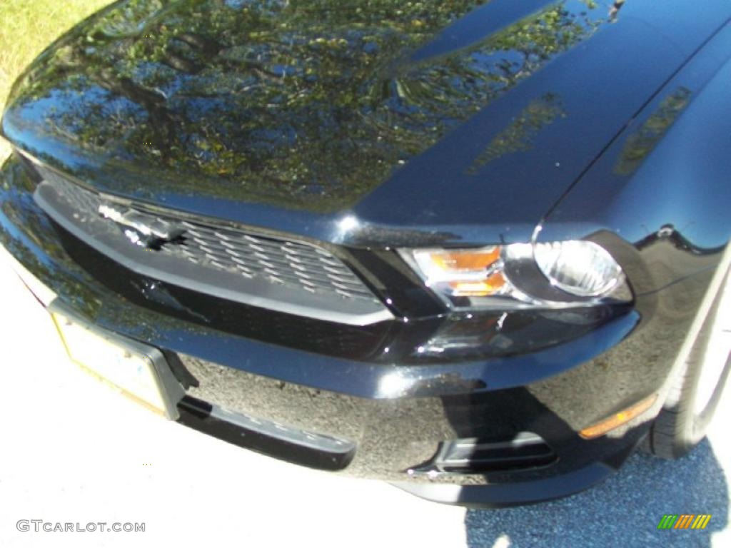 2011 Mustang V6 Convertible - Ebony Black / Stone photo #1