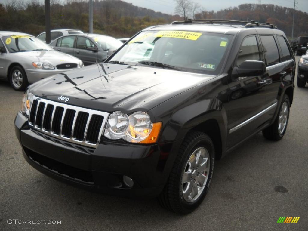 2008 Grand Cherokee Limited 4x4 - Black / Dark Slate Gray/Light Graystone photo #18