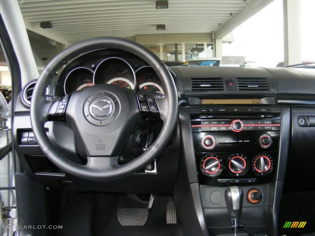 2009 Mazda MAZDA3 s Sport Hatchback Black Dashboard Photo #39282303